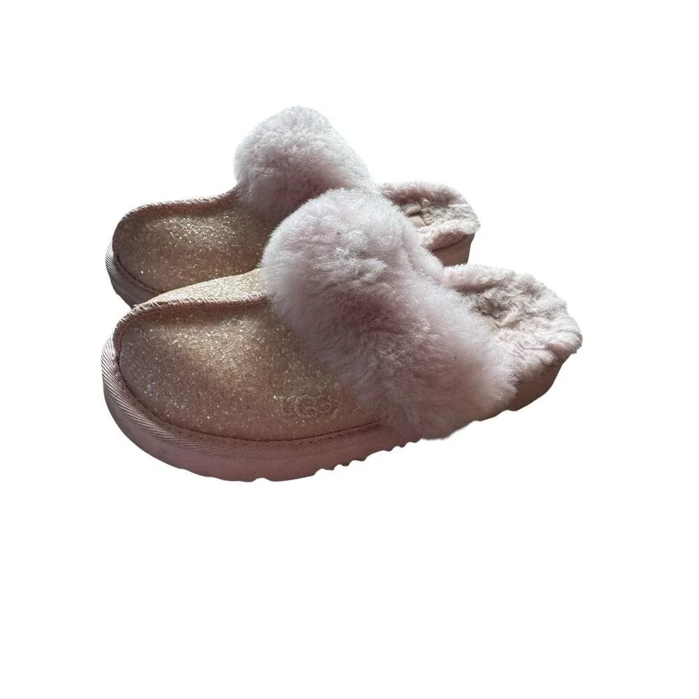 UGG Kids Girls Seashell Pink Cozy II Scuff Slippers Size 13
